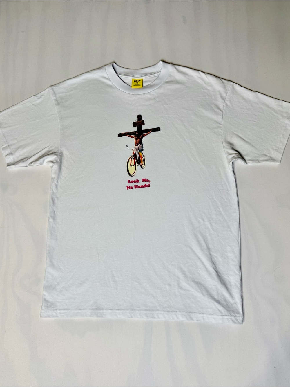Golf Wang Look Ma No Hands Graphic T Shirt White Tyler The Creator Size M